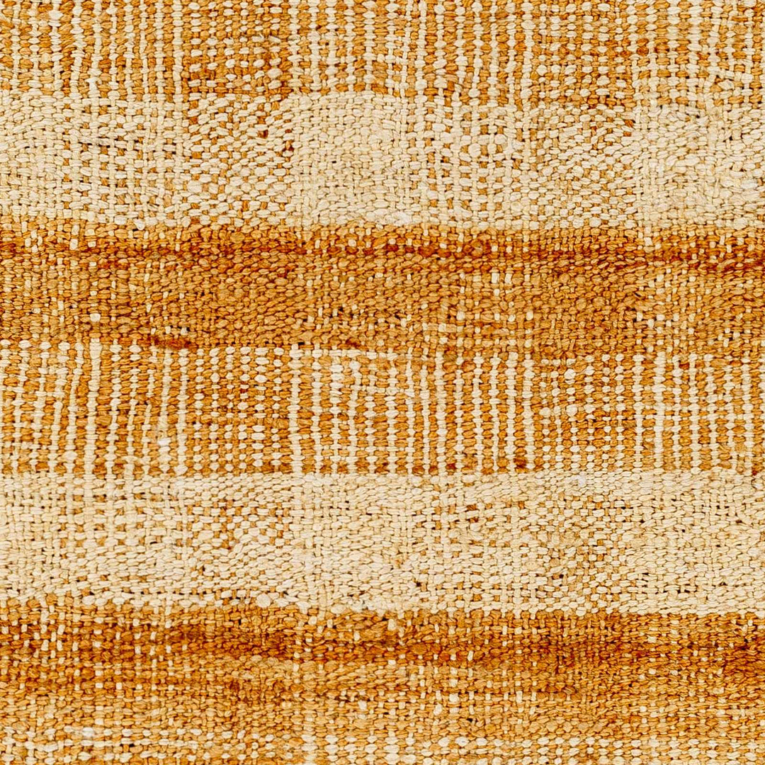 Modern Geometrical Hand Woven Gold and Beige jute area rug - The Rug Decor