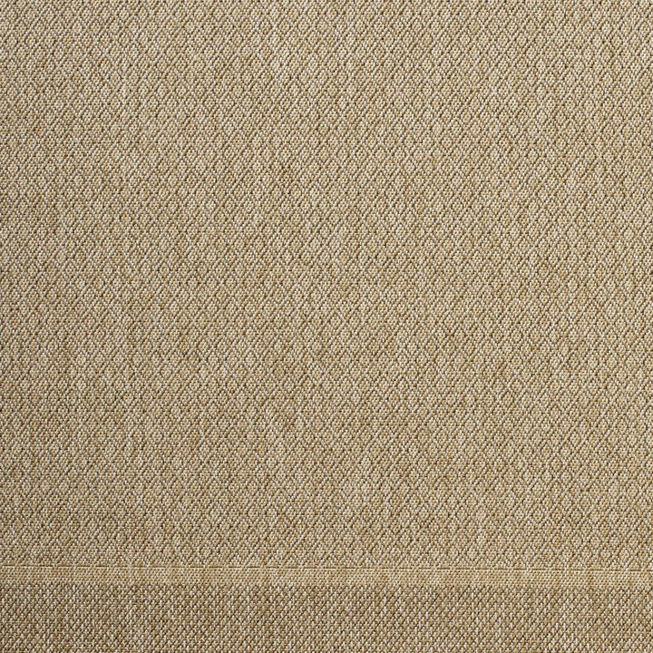 Modern Geometrical Ikuyo Tan And Brown Machine Woven Indoor & Outdoor Rug - The Rug Decor
