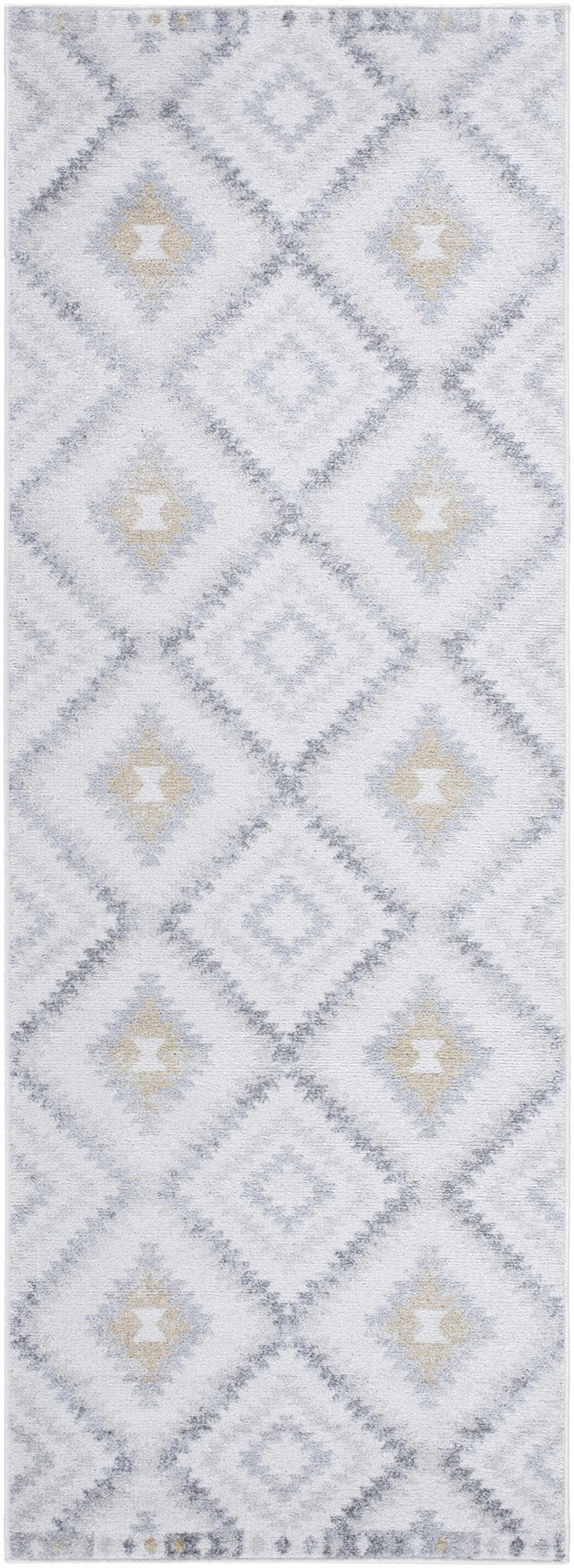 Modern Geometrical Ivory, Charcoal and Camel Southwestern area rug - The Rug Decor