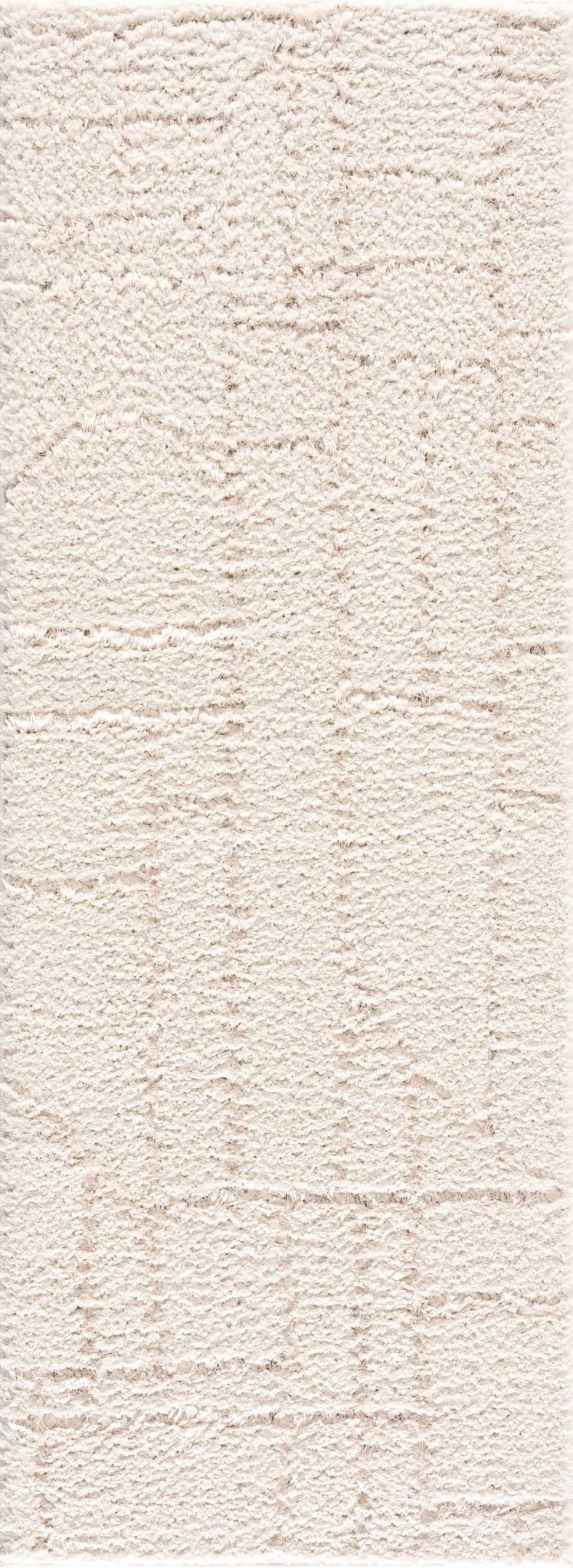 Modern Geometrical Ivory Plush Pile Moroccan Style Area rug - The Rug Decor
