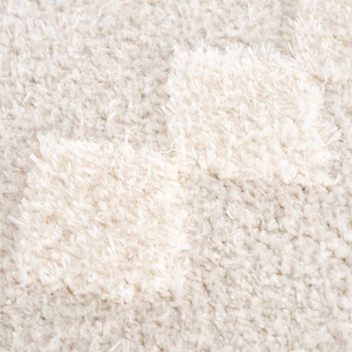 Modern Geometrical Ivory Stripes design Plush Pile area rug - The Rug Decor
