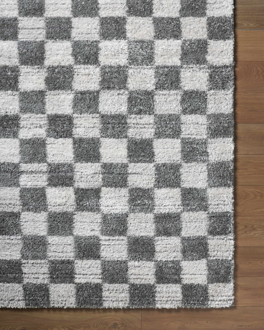 Modern Geometrical Pattern White And Charcoal Area Rug - The Rug Decor