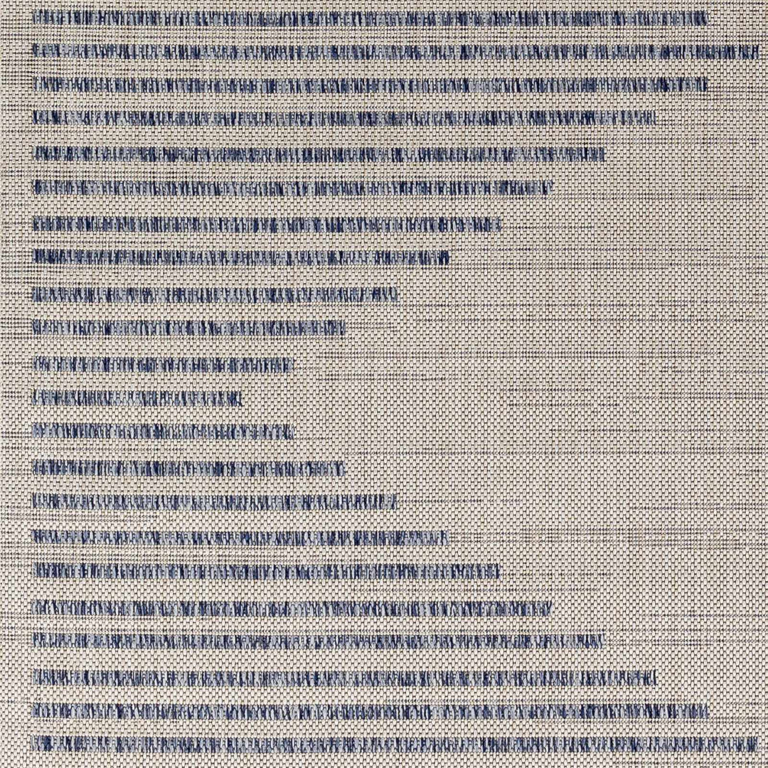 Modern Geometrical Style Blue And Ivory Area Rug - The Rug Decor