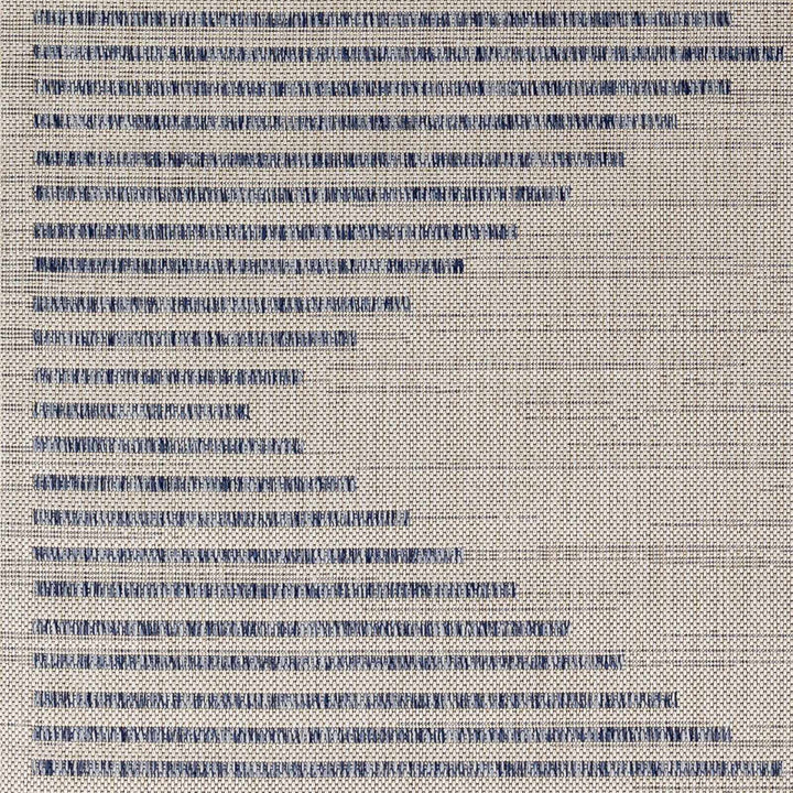 Modern Geometrical Style Blue And Ivory Area Rug - The Rug Decor