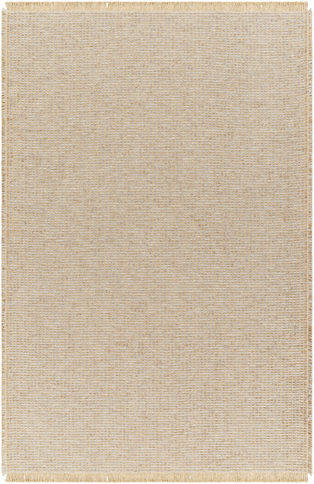 Modern Geometrical Texture Gray and Tan Multi Size Jute Area Rug - The Rug Decor