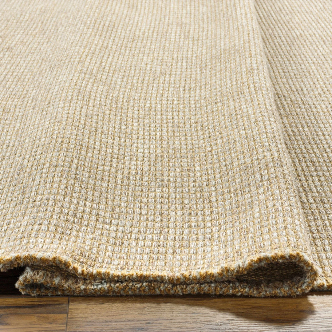 Modern Geometrical Texture Gray and Tan Multi Size Jute Area Rug - The Rug Decor