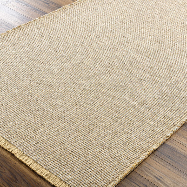 Modern Geometrical Texture Gray and Tan Multi Size Jute Area Rug - The Rug Decor