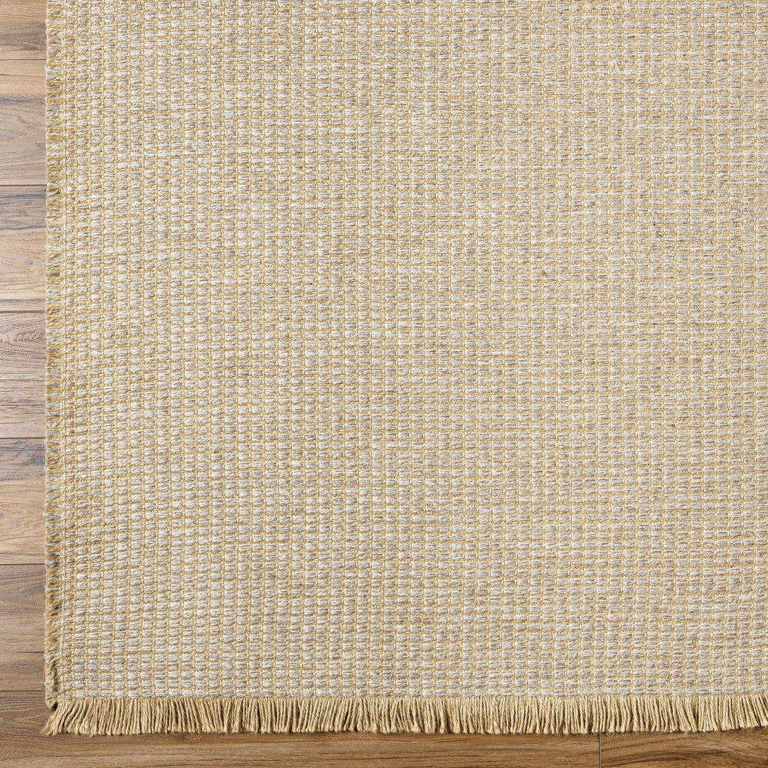 Modern Geometrical Texture Gray and Tan Multi Size Jute Area Rug - The Rug Decor