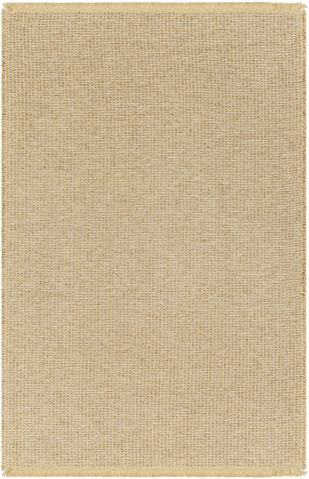Modern Geometrical Texture Light Brown and Tan Multi Size Jute Area Rug - The Rug Decor