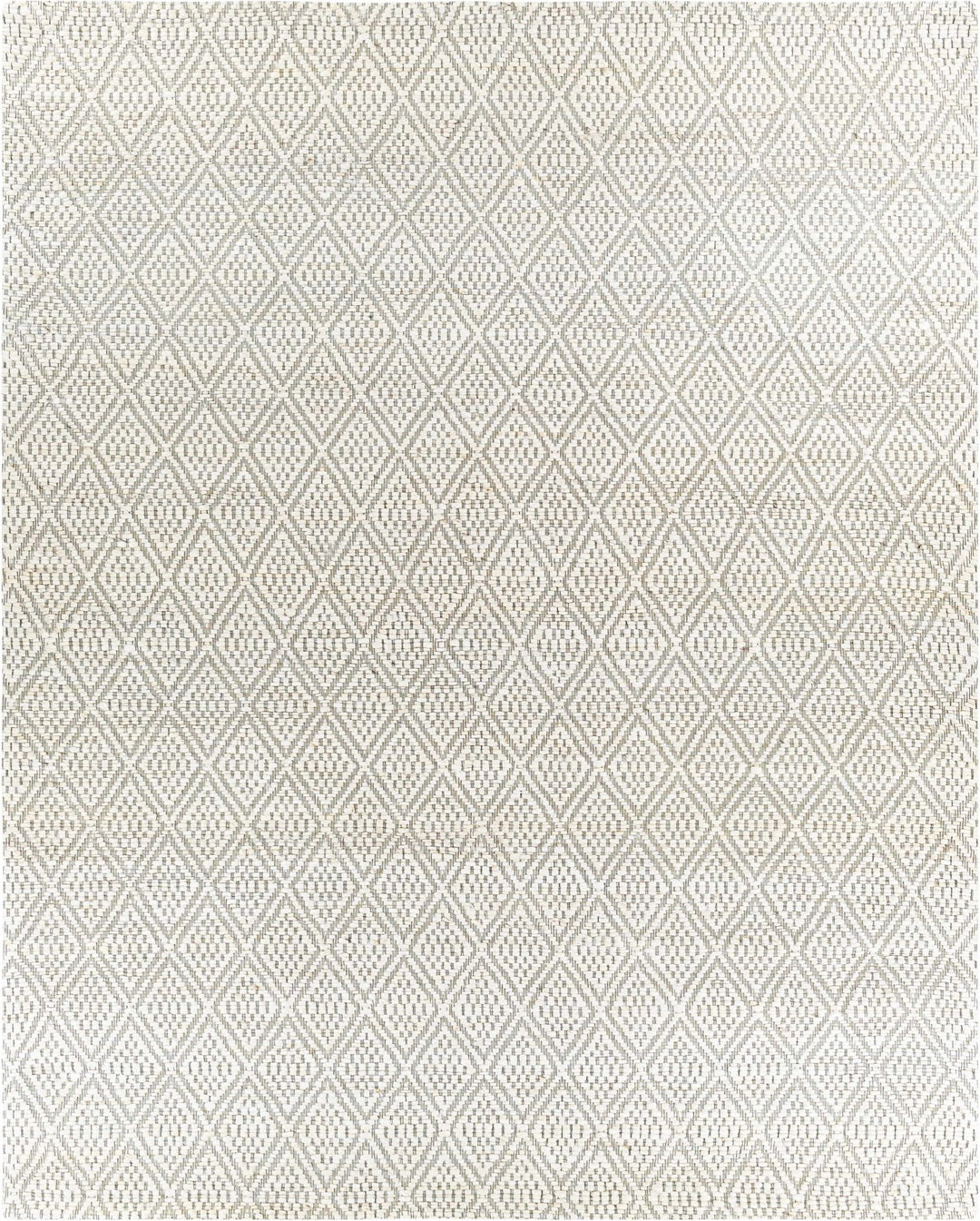 Modern Geometrical Textured Hand Woven Ivory and Black Jute Area Rug - The Rug Decor