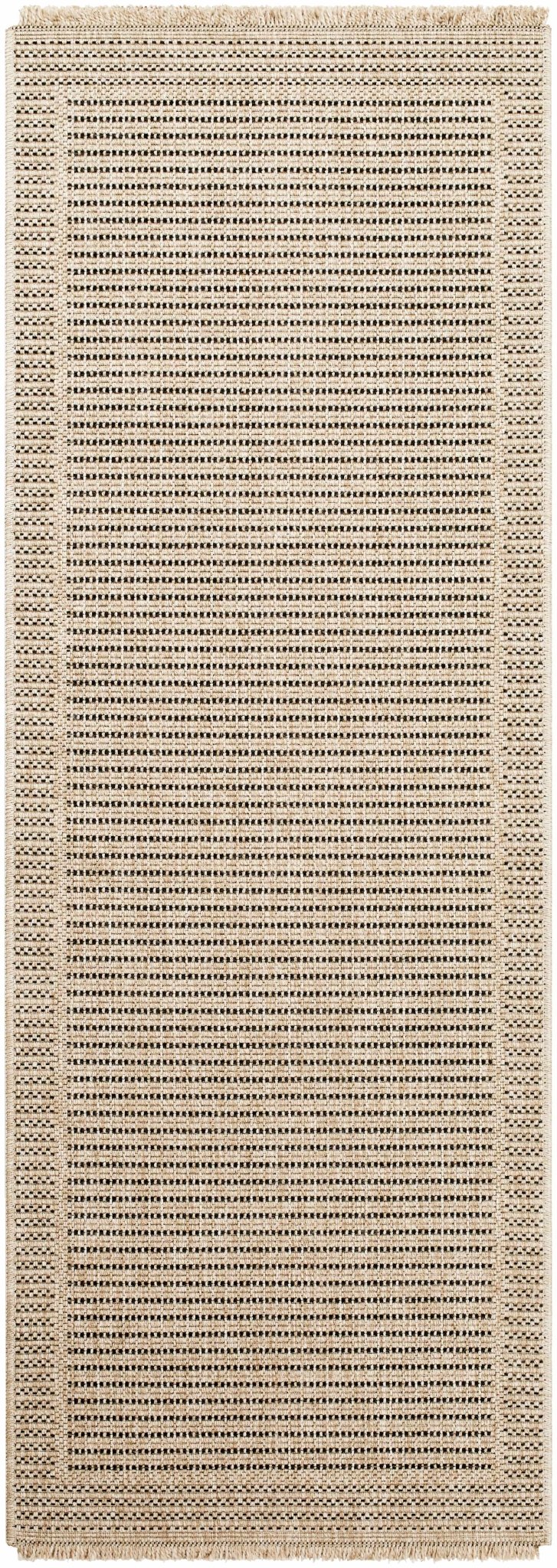 Modern Giada Tan And Brown Machine Woven Indoor & Outdoor Rug - The Rug Decor