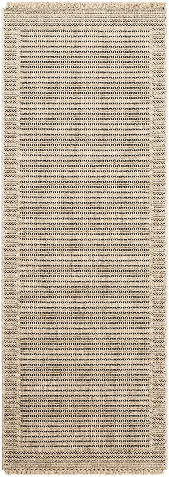 Modern Giada Tan And Brown Machine Woven Indoor & Outdoor Rug - The Rug Decor