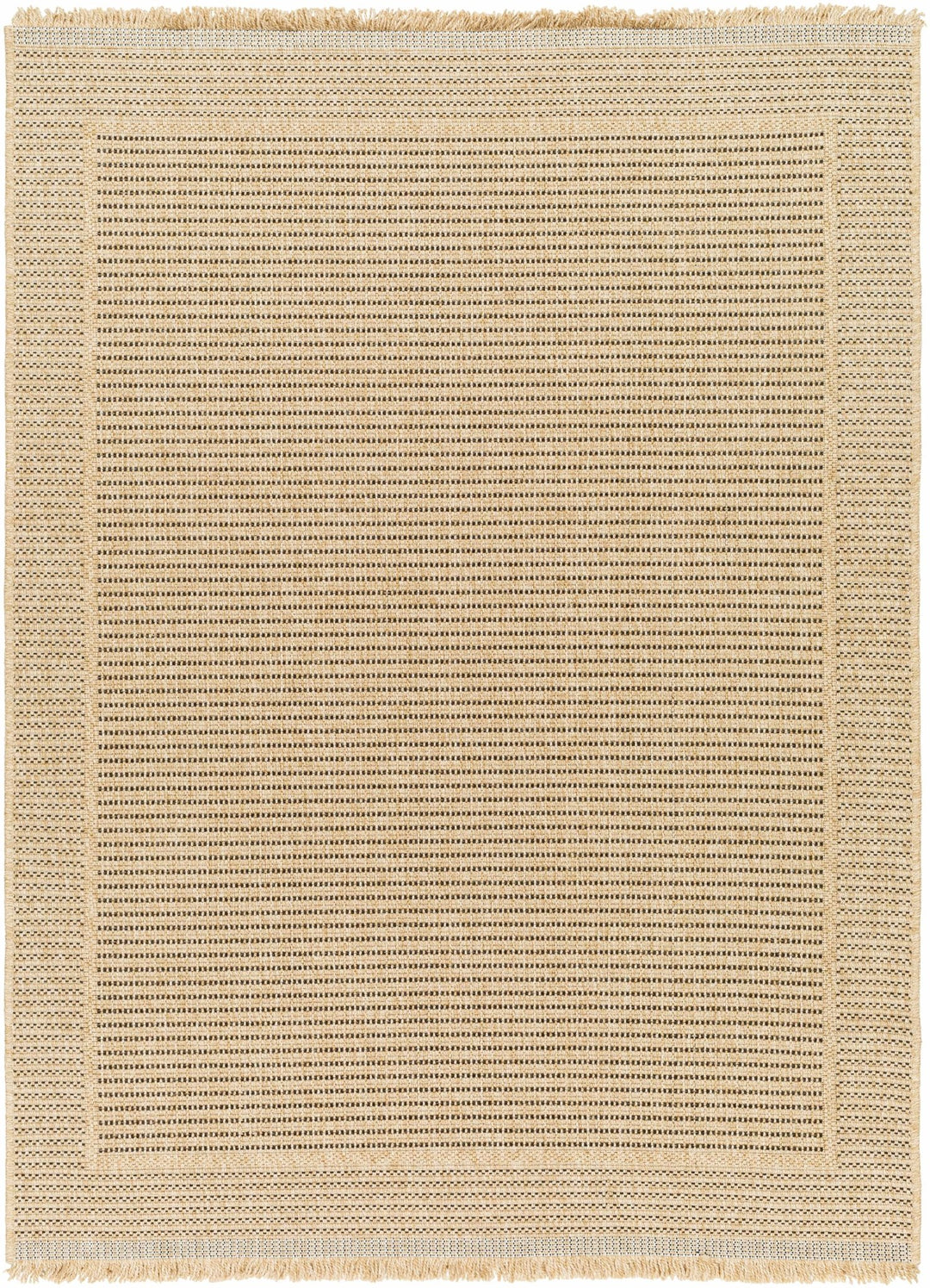 Modern Giada Tan And Brown Machine Woven Indoor & Outdoor Rug - The Rug Decor