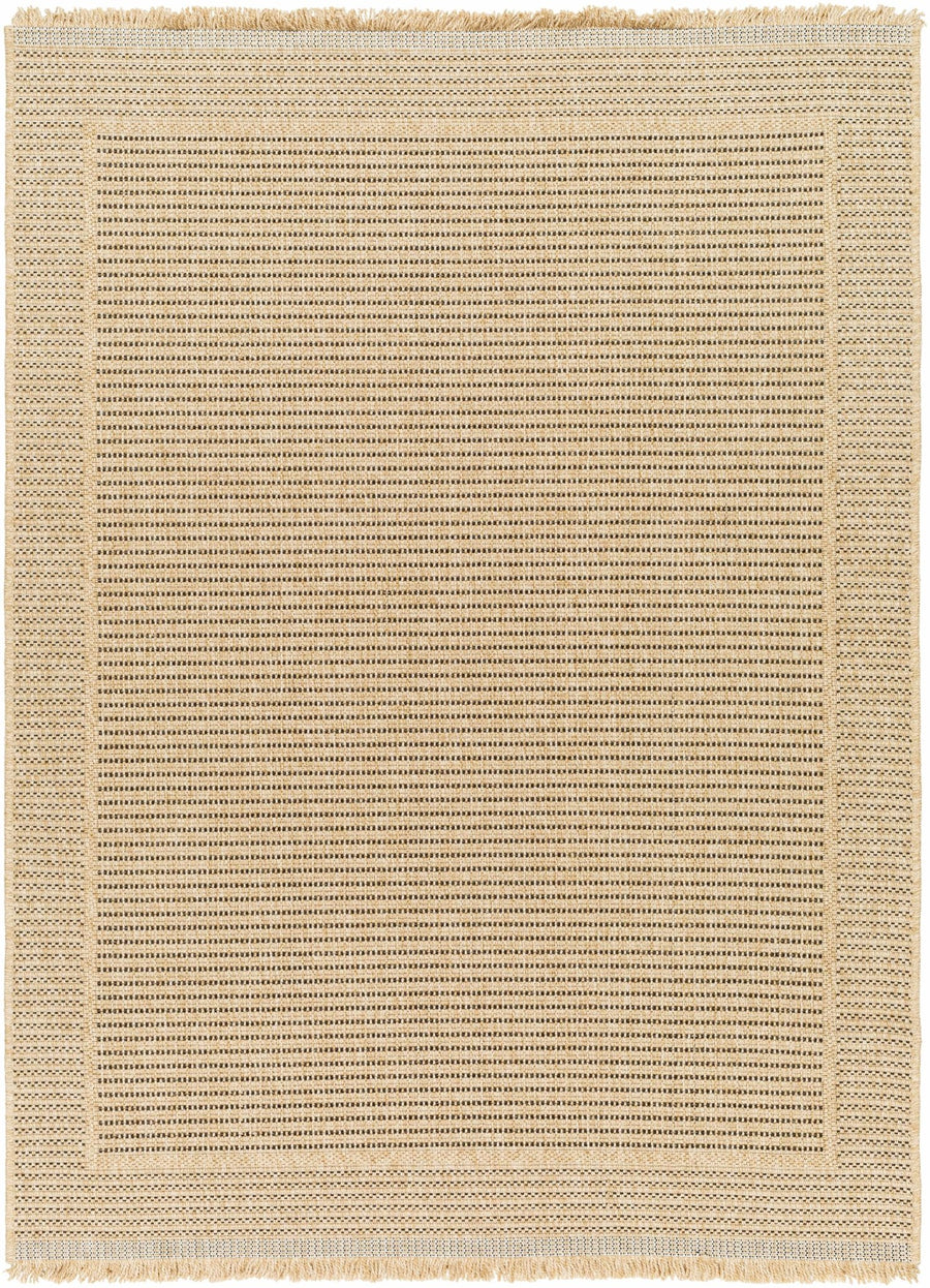 Modern Giada Tan And Brown Machine Woven Indoor & Outdoor Rug - The Rug Decor