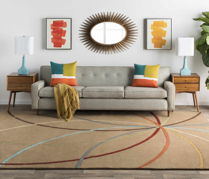 Modern Golden Sunburst Oval Shaped Wall hanging Mirror - The Rug Decor