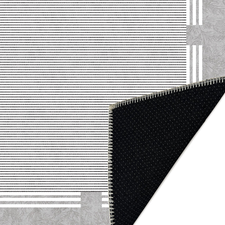 Modern Gray Machine Washable Cotton Area Rug - The Rug Decor