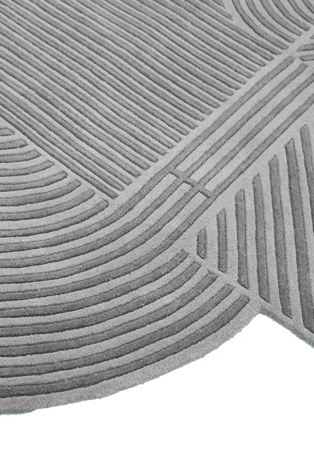 Modern Grey Lines Hand Tufted 5x7 Wool Area Rug – The Rug Decor