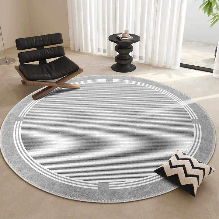 Modern Grey Machine Washable Cotton Area Rug - The Rug Decor