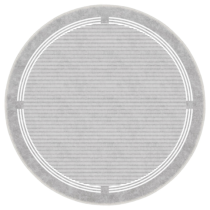 Modern Grey Machine Washable Cotton Area Rug - The Rug Decor