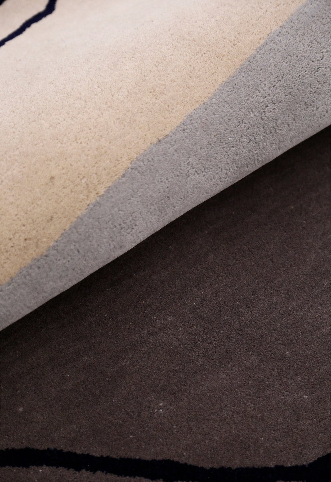 Modern Ink Loop Multicolor Hand Tufted 4x6 Wool Area Rug - The Rug Decor