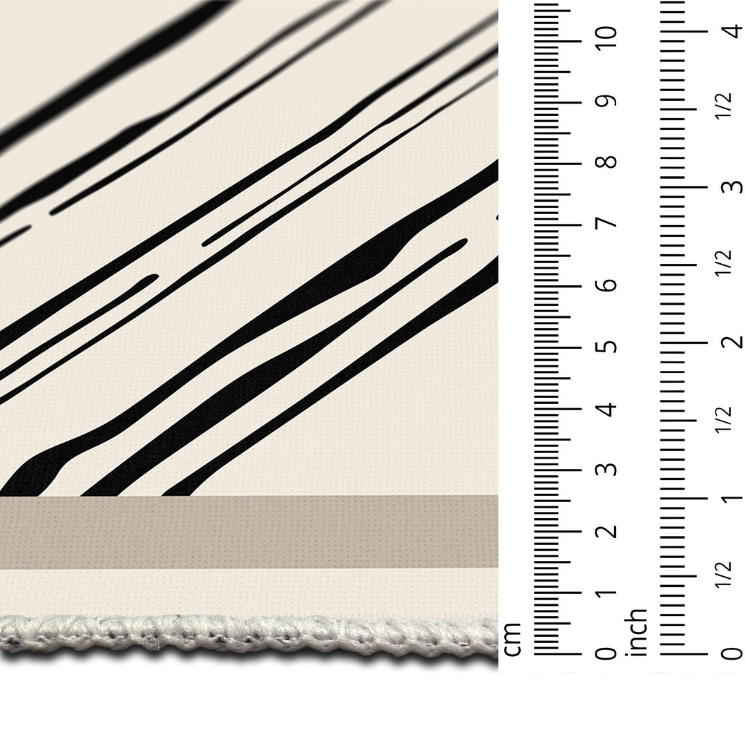 Modern Ivory Machine Washable Cotton Area Rug - The Rug Decor