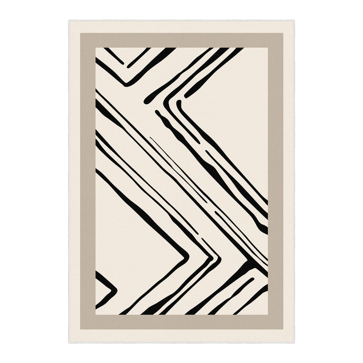 Modern Ivory Machine Washable Cotton Area Rug - The Rug Decor