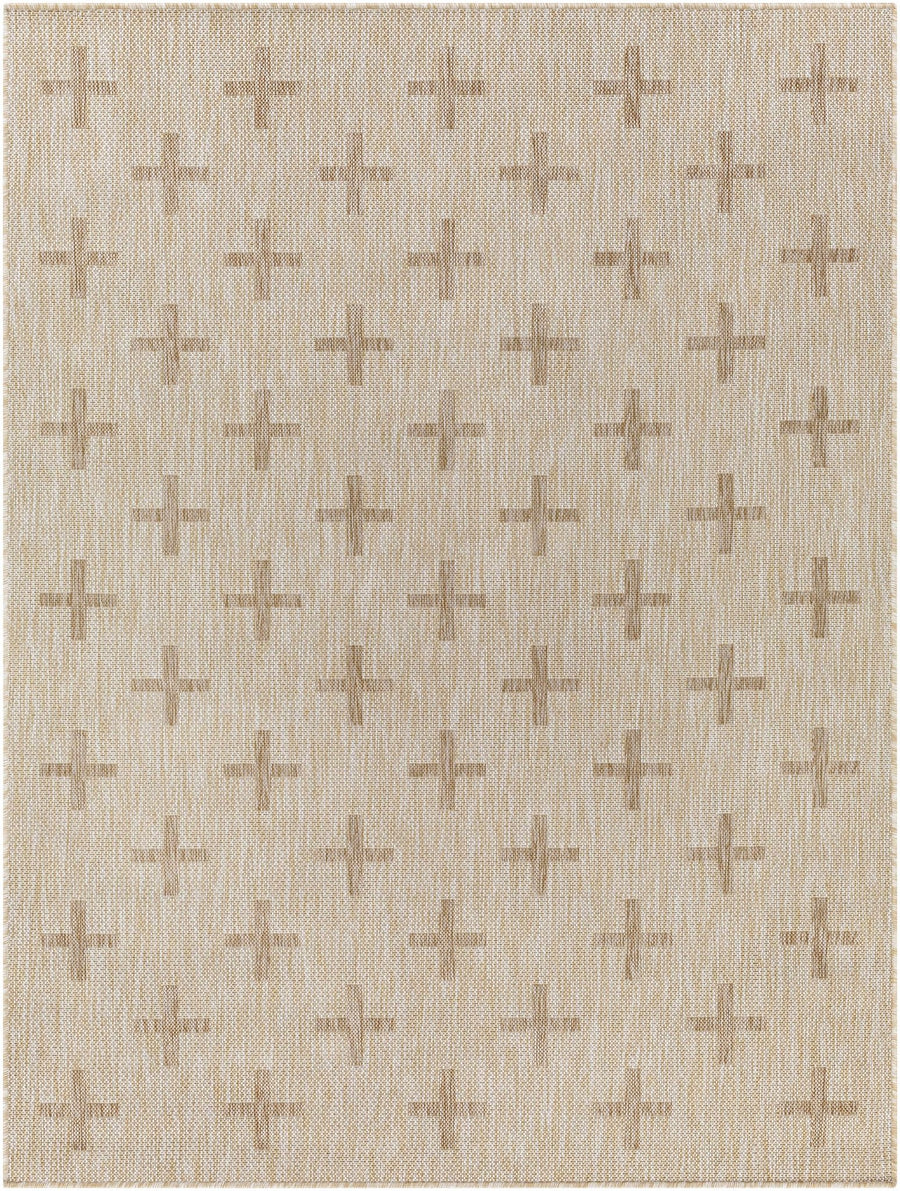Modern Limbo Beige And Brown Machine Woven Outdoor Area Rug - The Rug Decor