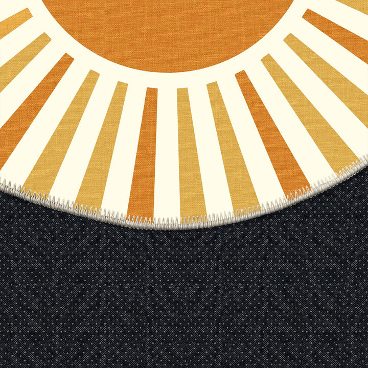 Modern Orange And Yellow Machine Washable Cotton Area Rug - The Rug Decor