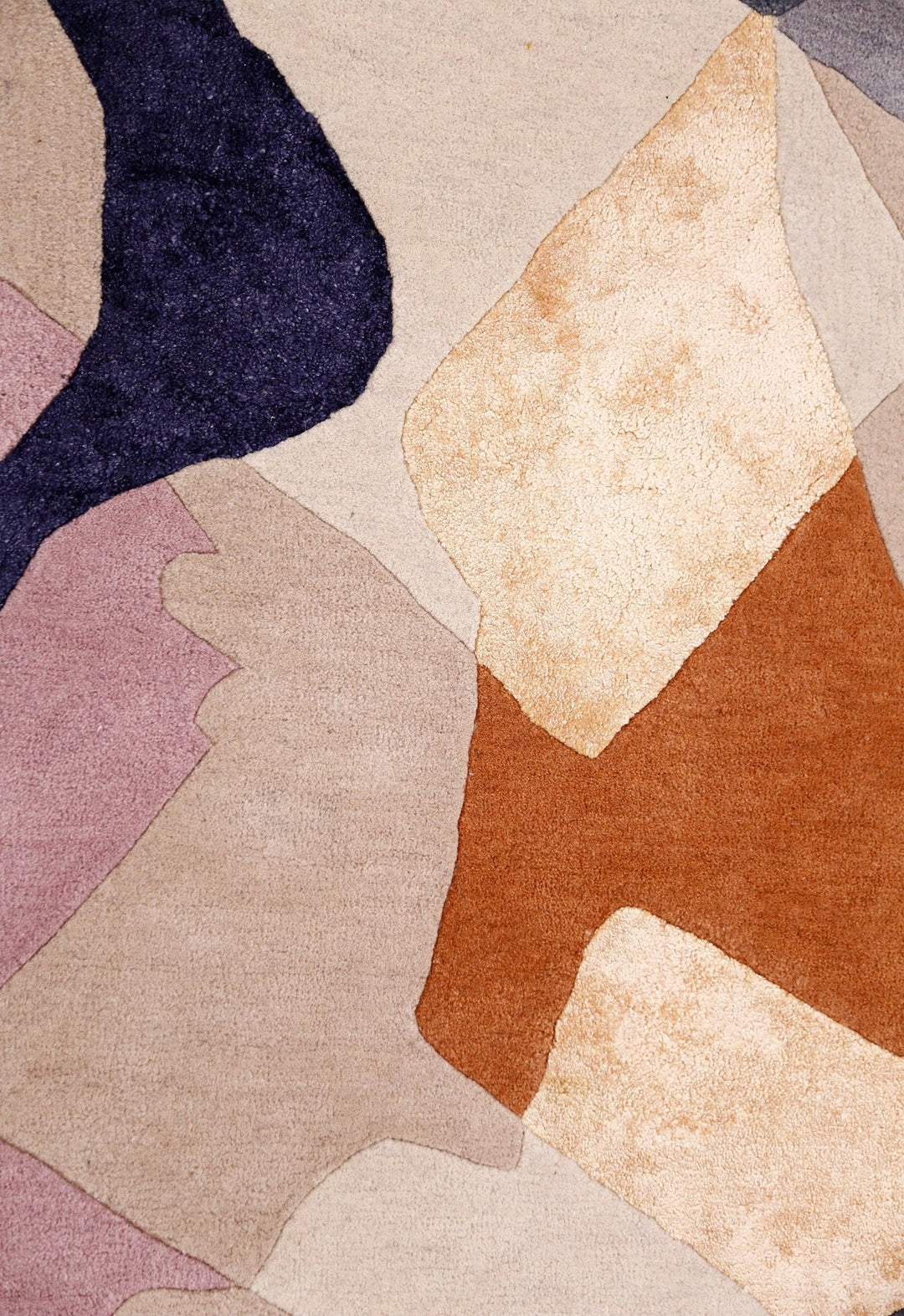 Modern Patch Mosaic Multicolor Hand Tufted 6x6 Wool Rug - The Rug Decor