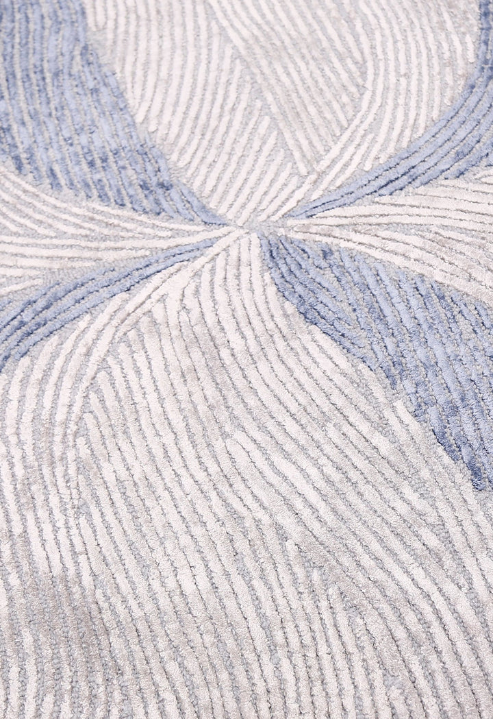 Modern Petal Ivory Hand Tufted 5x5 Wool Area Rug - The Rug Decor