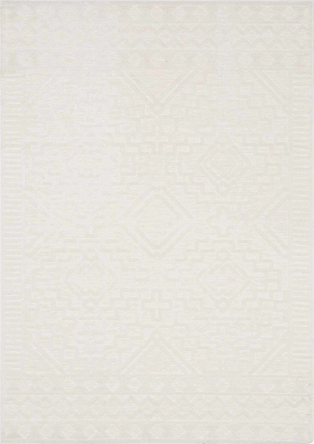 Modern Plumtree Off - White Machine Woven Outdoor Rug - The Rug Decor