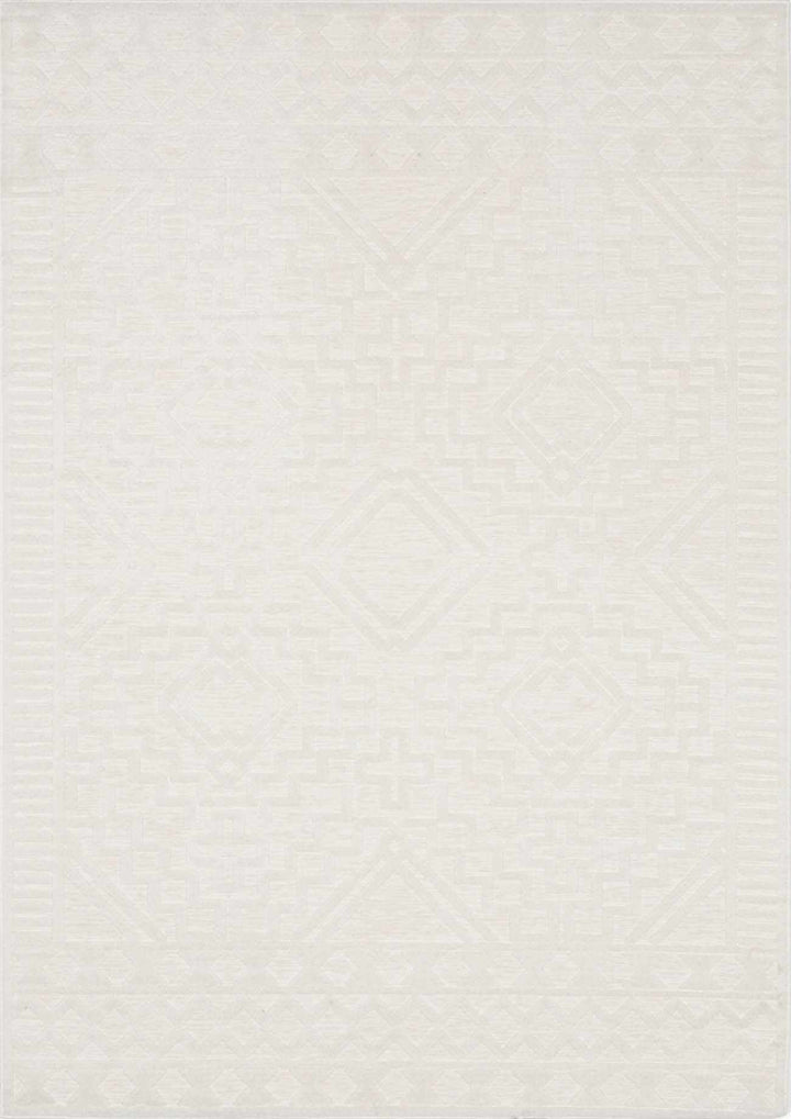 Modern Plumtree Off - White Machine Woven Outdoor Rug - The Rug Decor