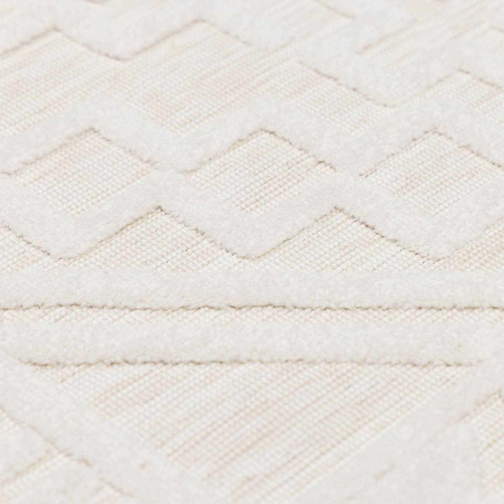 Modern Plumtree Off - White Machine Woven Outdoor Rug - The Rug Decor