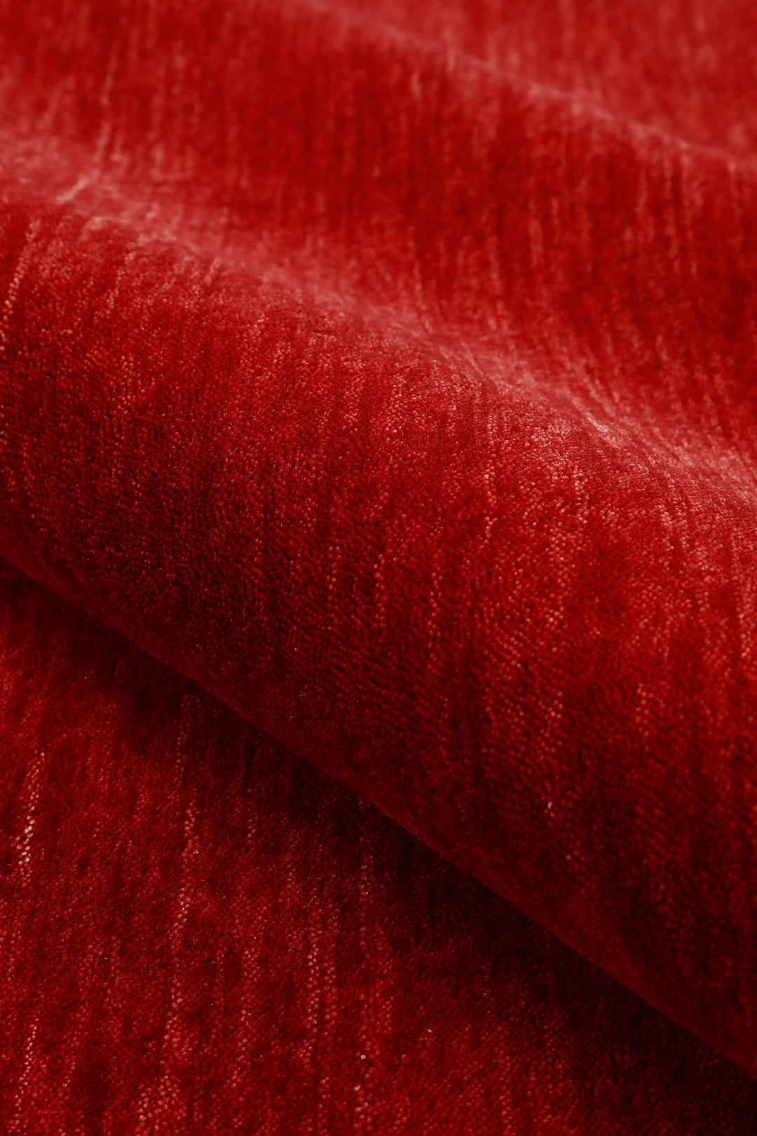 Modern Red Solid Design Hand Loomed Wool Area Rug - The Rug Decor