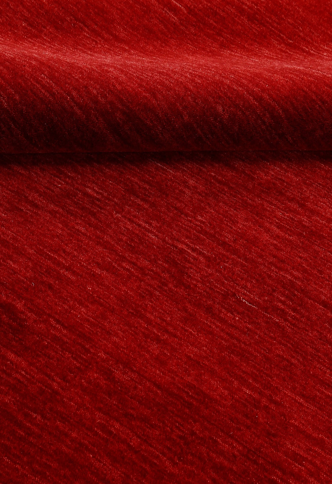Modern Red Solid Design Hand Loomed Wool Area Rug - The Rug Decor