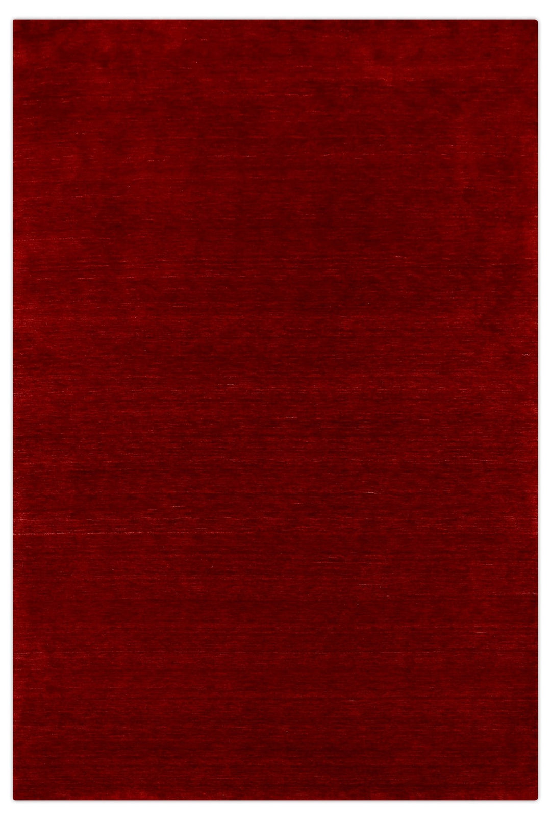 Modern Red Solid Design Hand Loomed Wool Area Rug - The Rug Decor