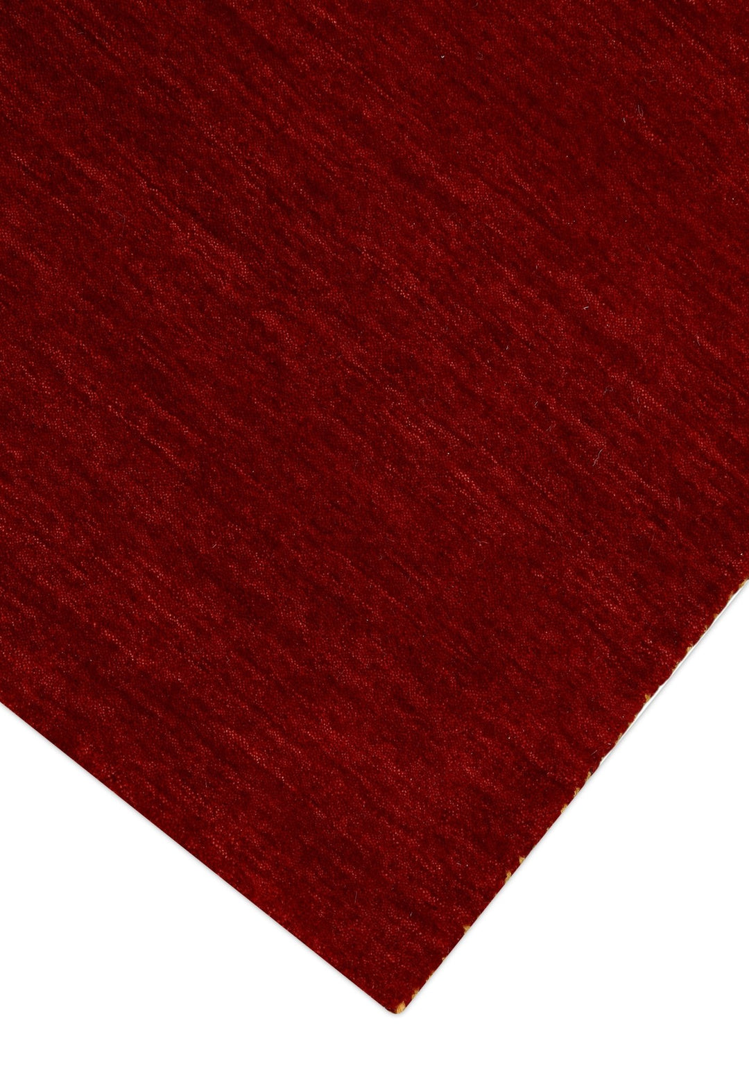 Modern Red Solid Design Hand Loomed Wool Area Rug - The Rug Decor