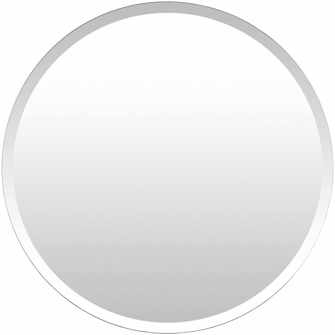 Modern Silver Framed Round Wall hanging Mirror - The Rug Decor