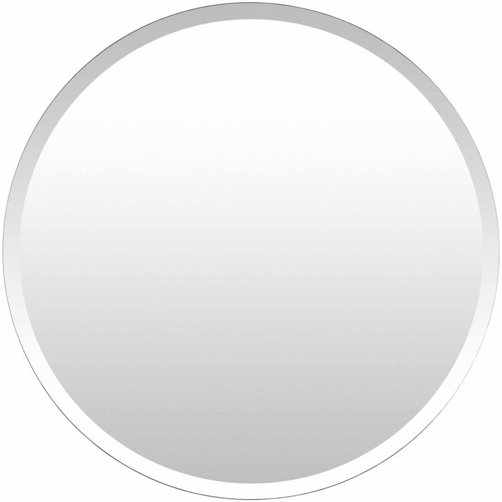 Modern Silver Framed Round Wall hanging Mirror - The Rug Decor