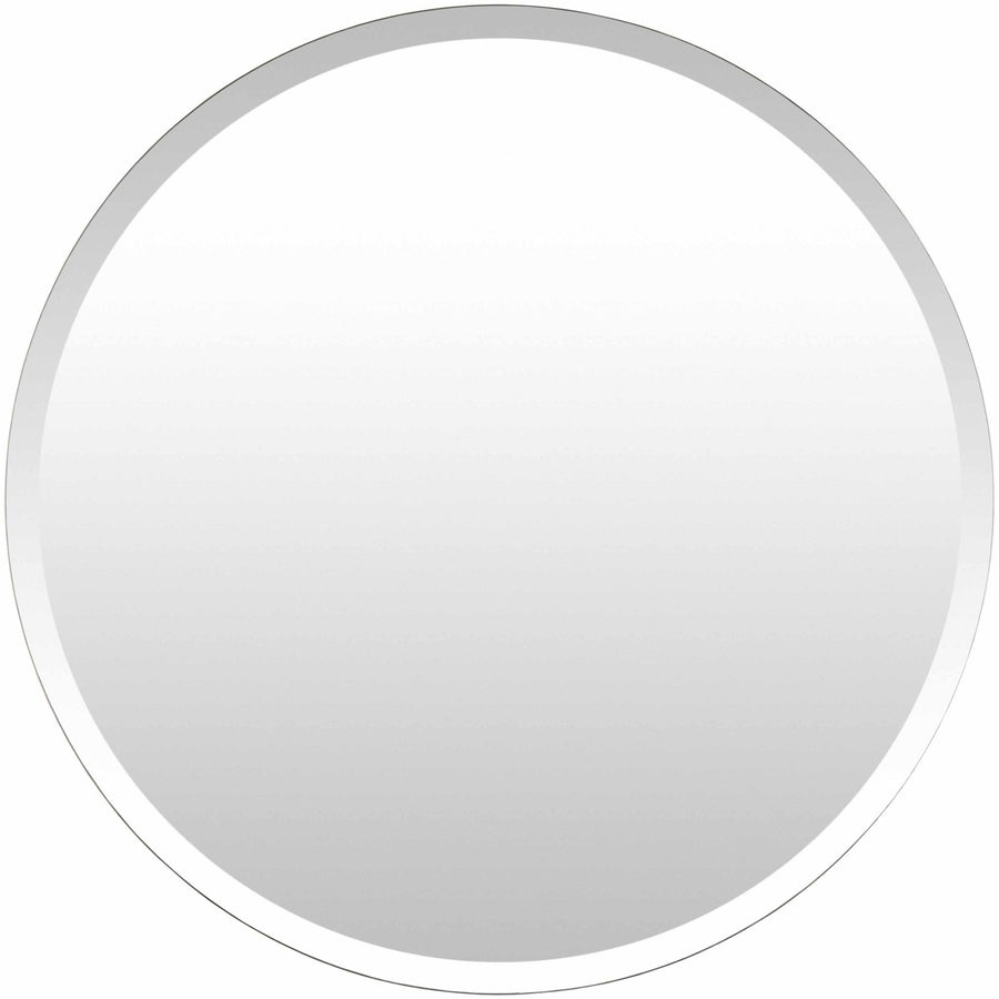 Modern Silver Framed Round Wall hanging Mirror - The Rug Decor