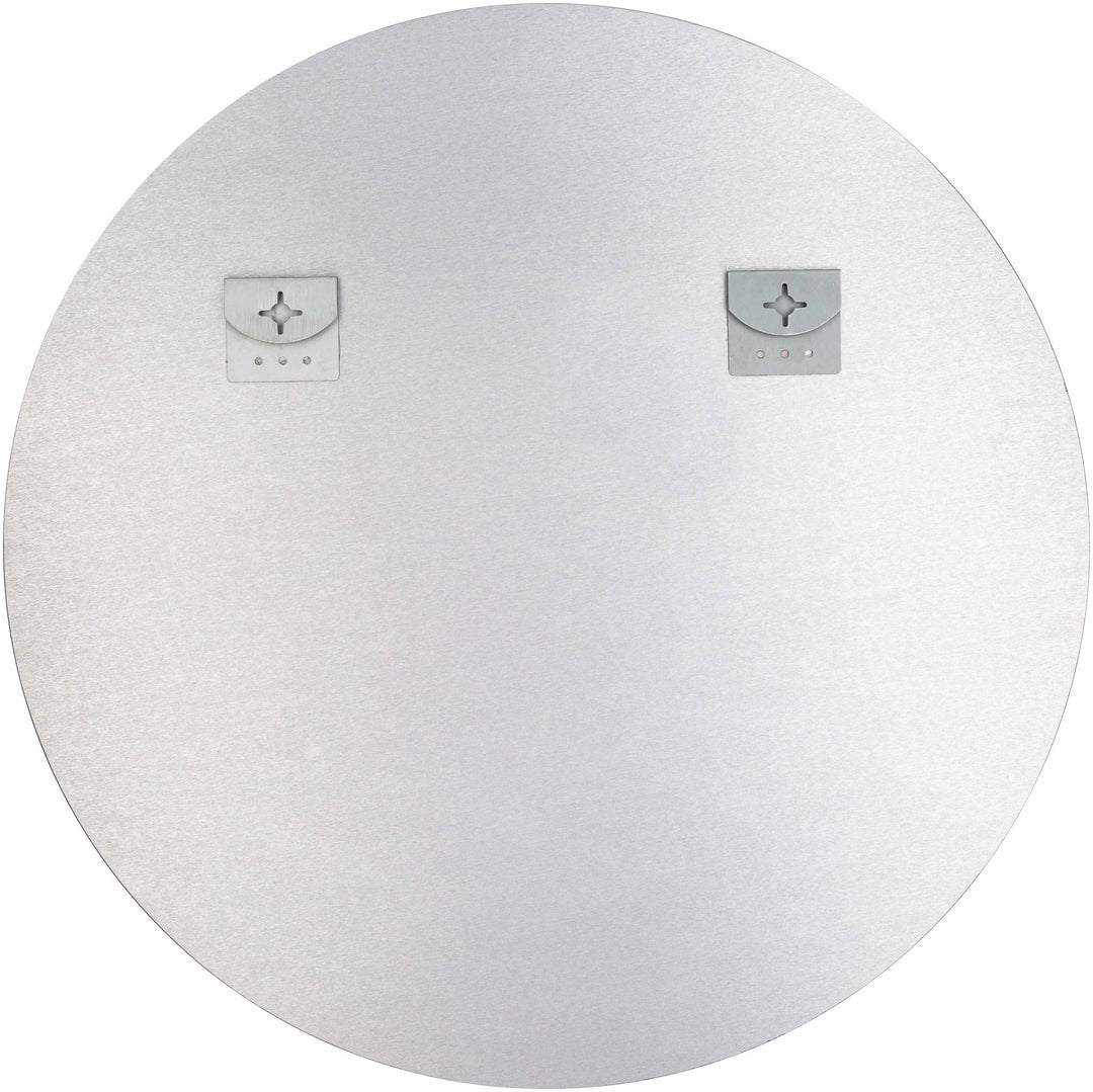 Modern Silver Framed Round Wall hanging Mirror - The Rug Decor