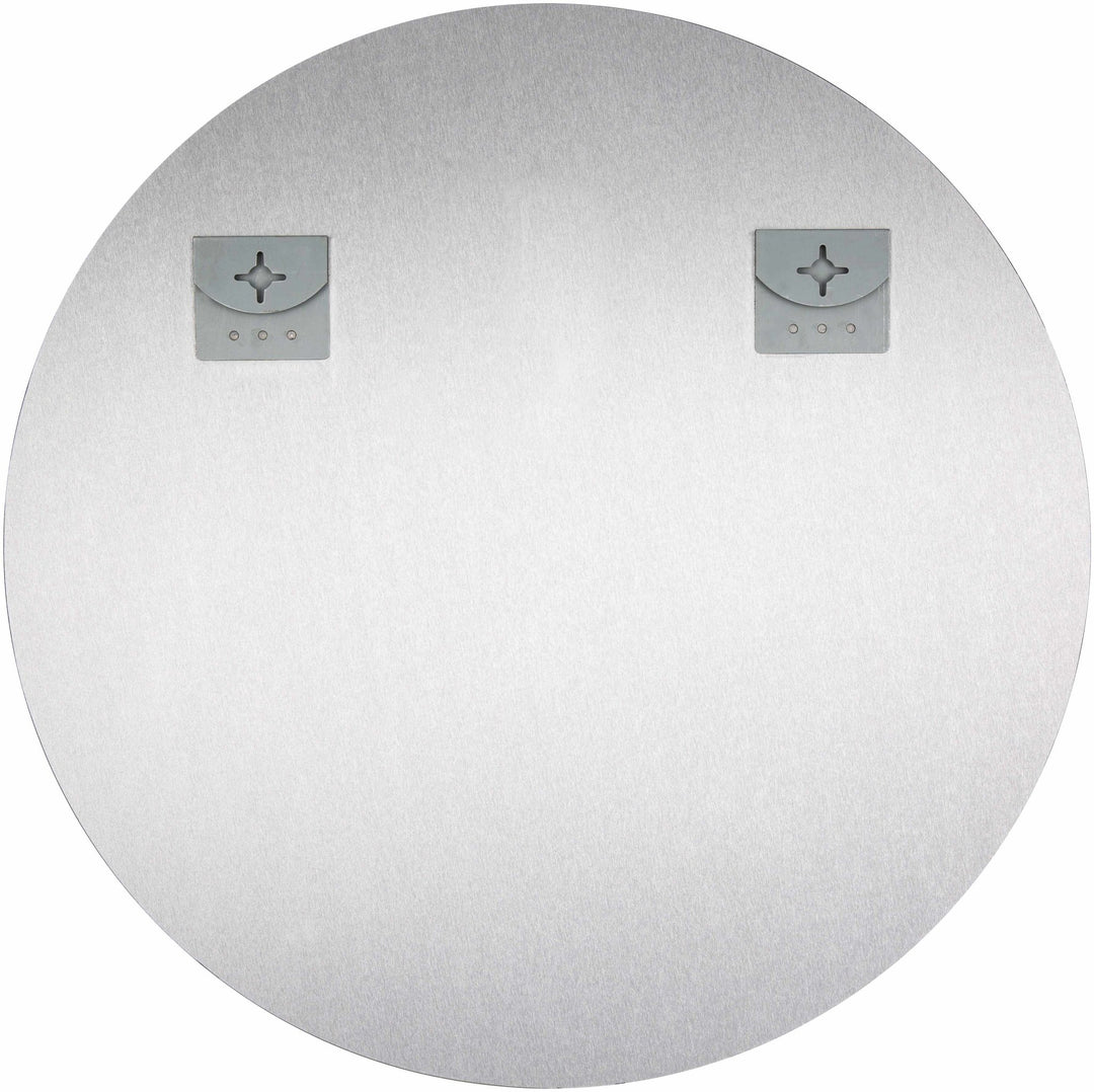 Modern Silver Framed Round Wall hanging Mirror - The Rug Decor