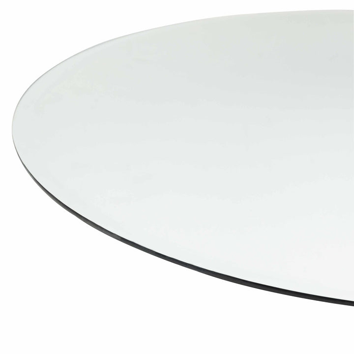 Modern Silver Framed Round Wall hanging Mirror - The Rug Decor
