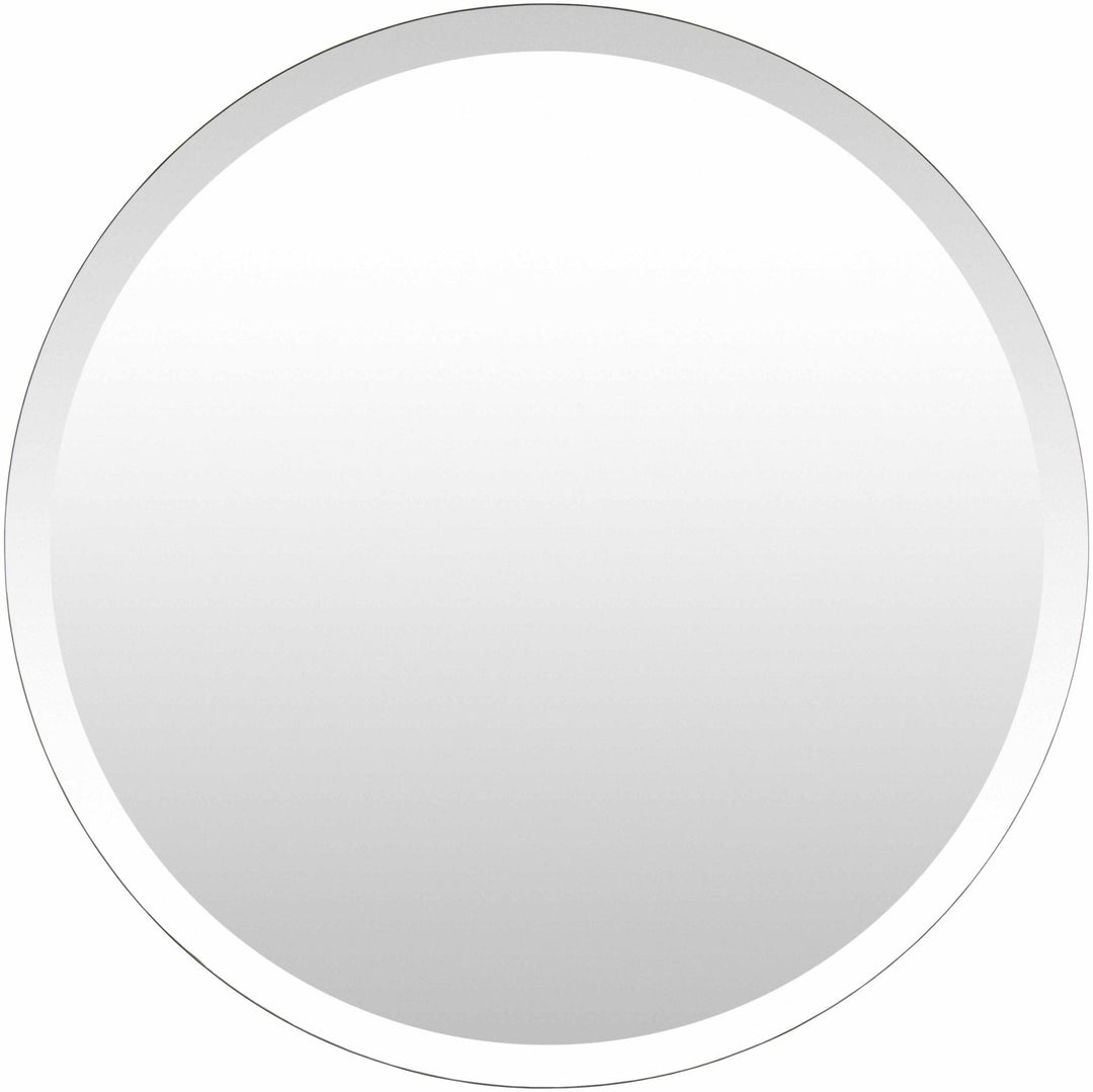 Modern Silver Framed Round Wall hanging Mirror - The Rug Decor