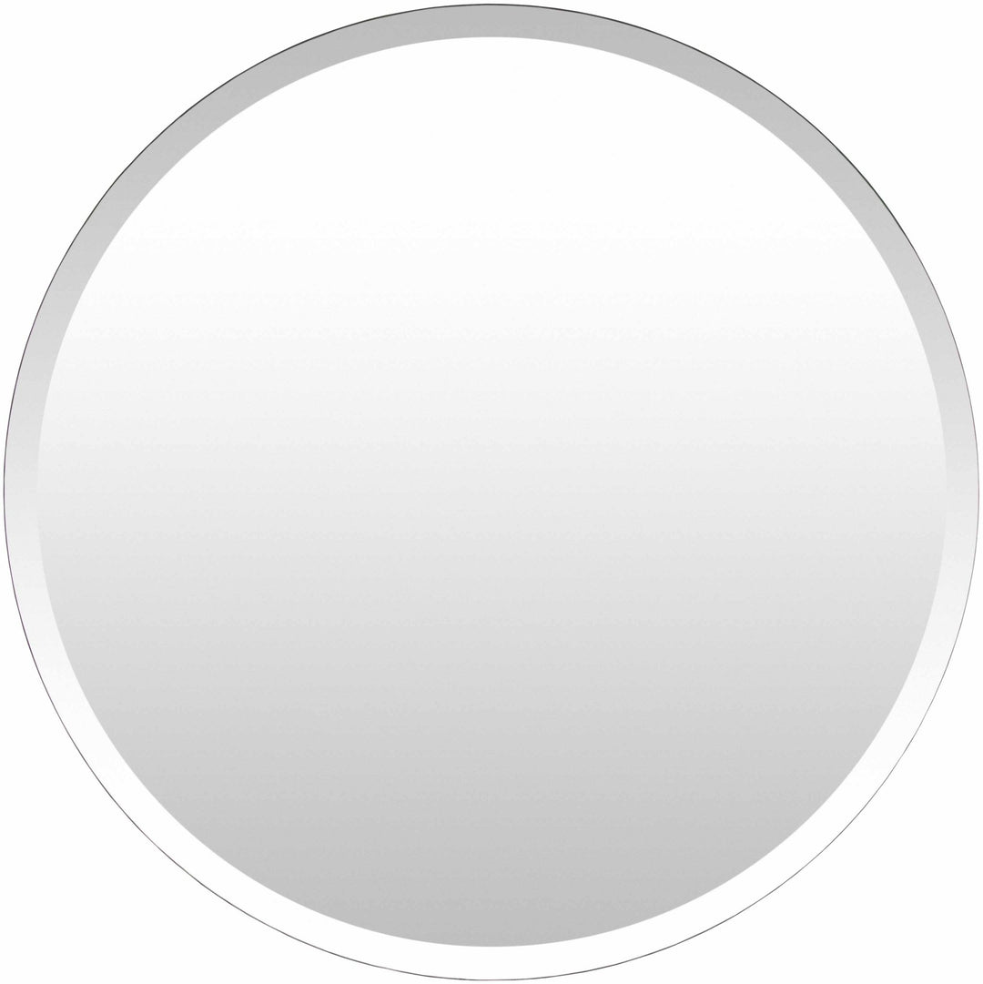 Modern Silver Framed Round Wall hanging Mirror - The Rug Decor