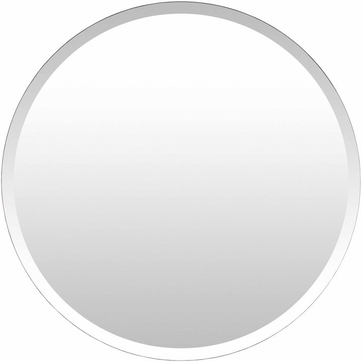 Modern Silver Framed Round Wall hanging Mirror - The Rug Decor