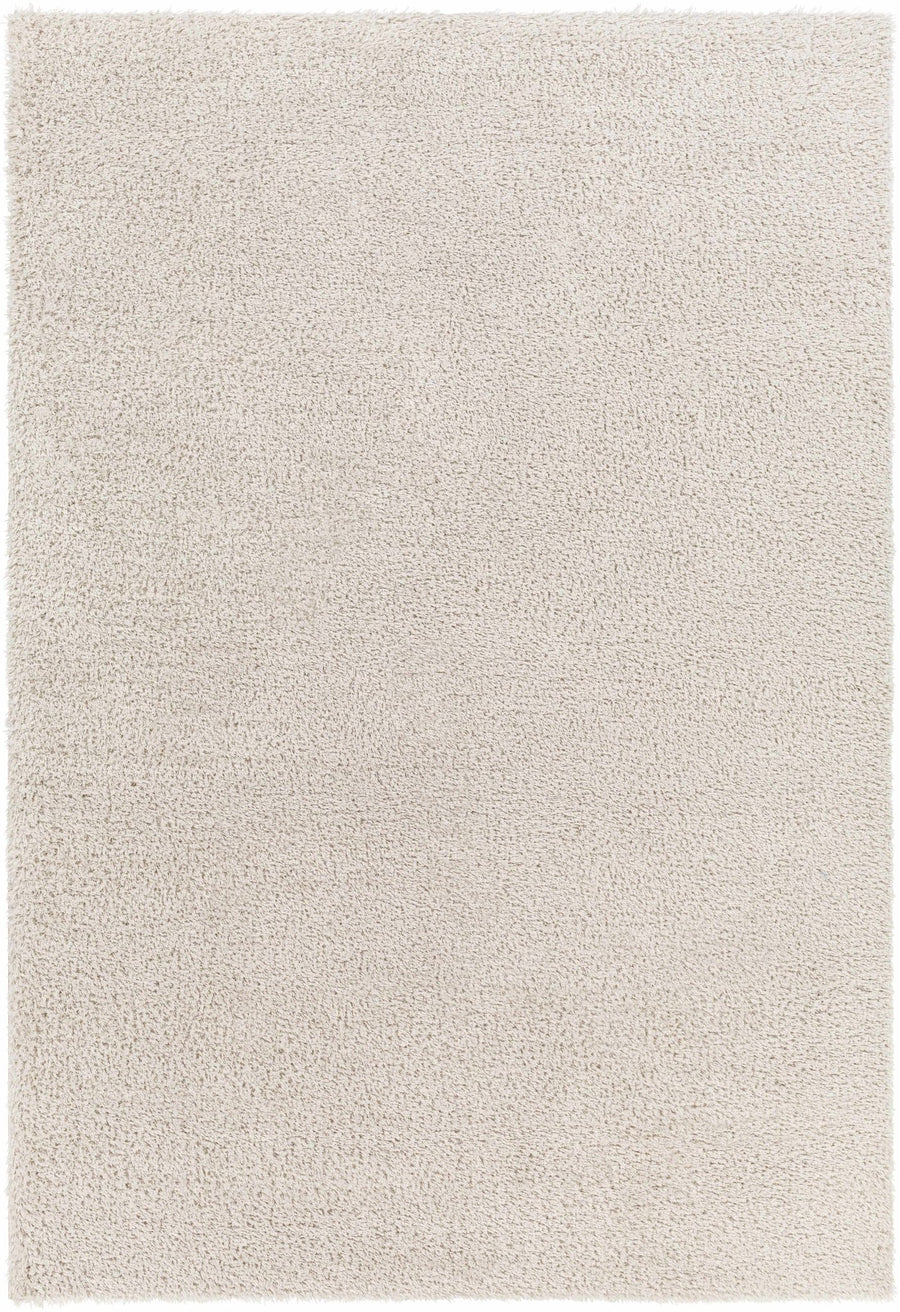 Modern Solid Beige Plush Pile Area Rug - The Rug Decor