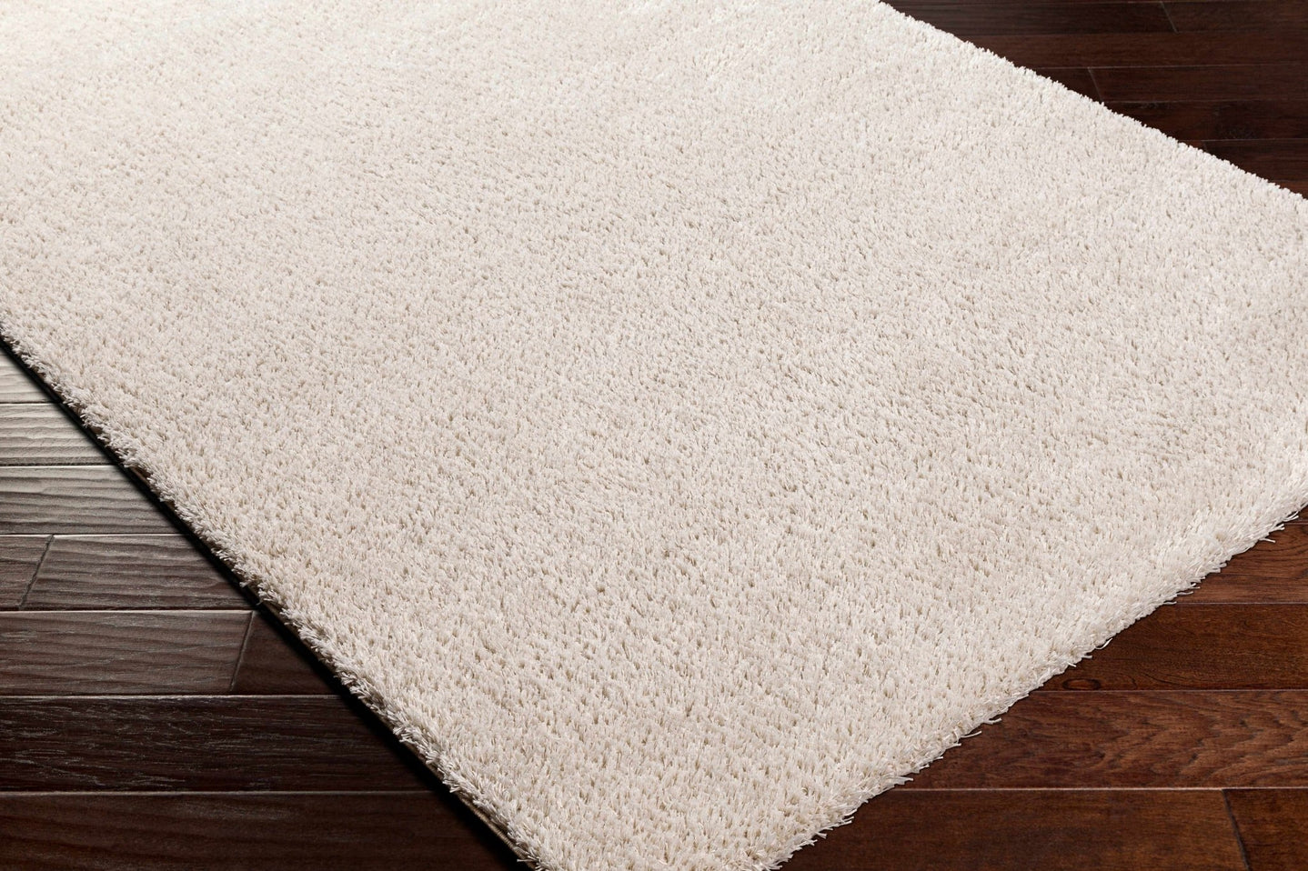Modern Solid Beige Plush Pile Area Rug - The Rug Decor