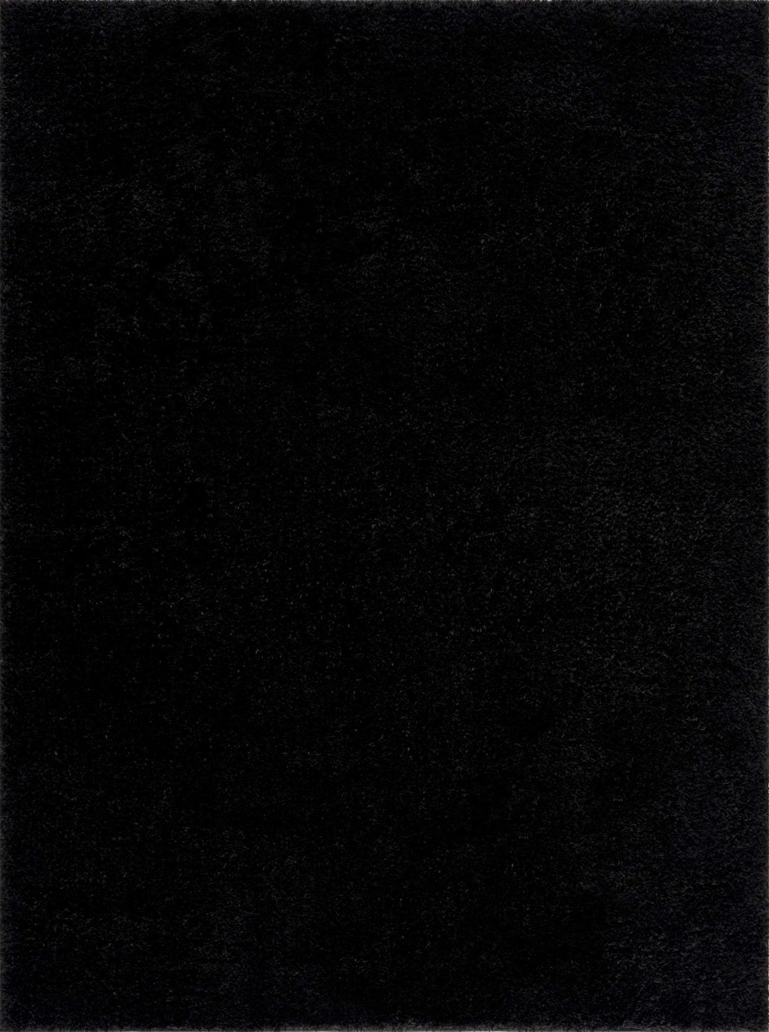 Modern Solid Black Plush Pile Moroccan Area Rug - The Rug Decor