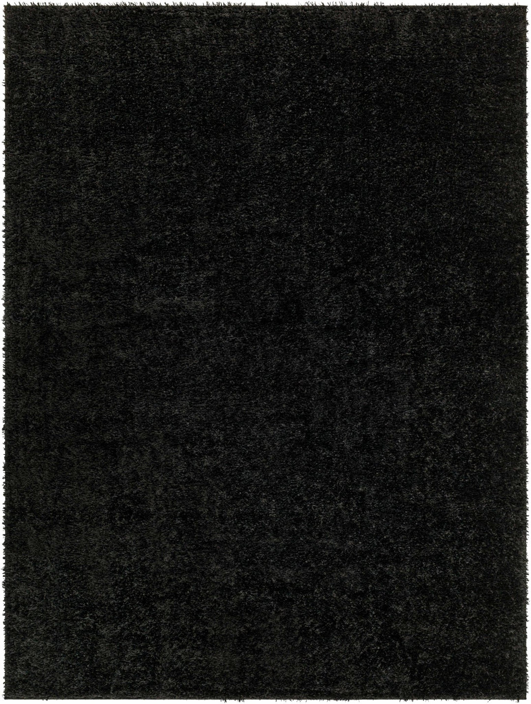 Modern Solid Black Plush Pile Moroccan Area Rug - The Rug Decor